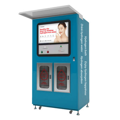 Máquina de venta de agua rica en hidrógeno de doble barril para el suministro de agua a una presión de entrada de 0,2-0,4 MPa