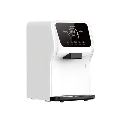 Agua caliente y fría 75G 2200w Máquina de purificación de agua RO de escritorio con rango de presión hidráulica 0.1-0.4 Mpa